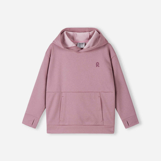 Sweat à capuche en polaire Reima Reilu pour enfants – Gris rose