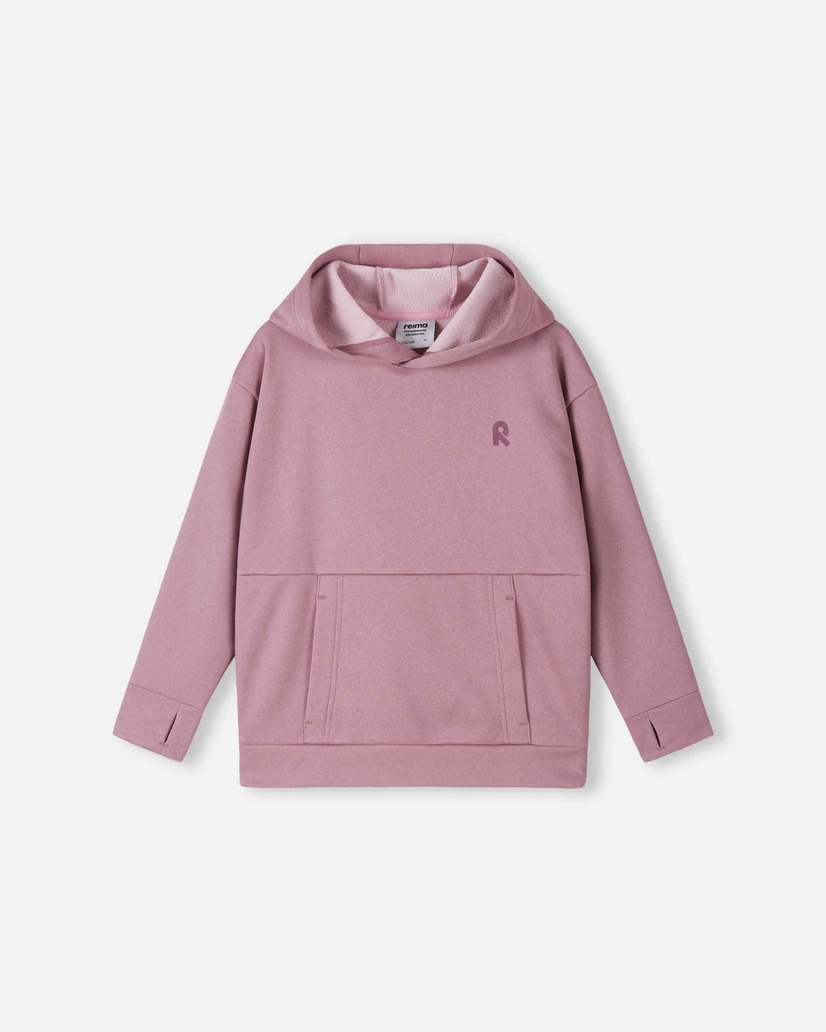 Sweat à capuche en polaire Reima Reilu pour enfants – Gris rose