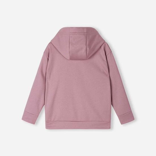 Sweat à capuche en polaire Reima Reilu pour enfants – Gris rose