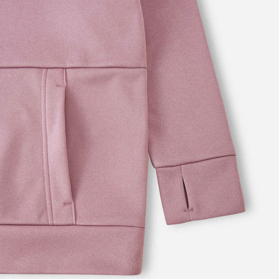 Sweat à capuche en polaire Reima Reilu pour enfants – Gris rose
