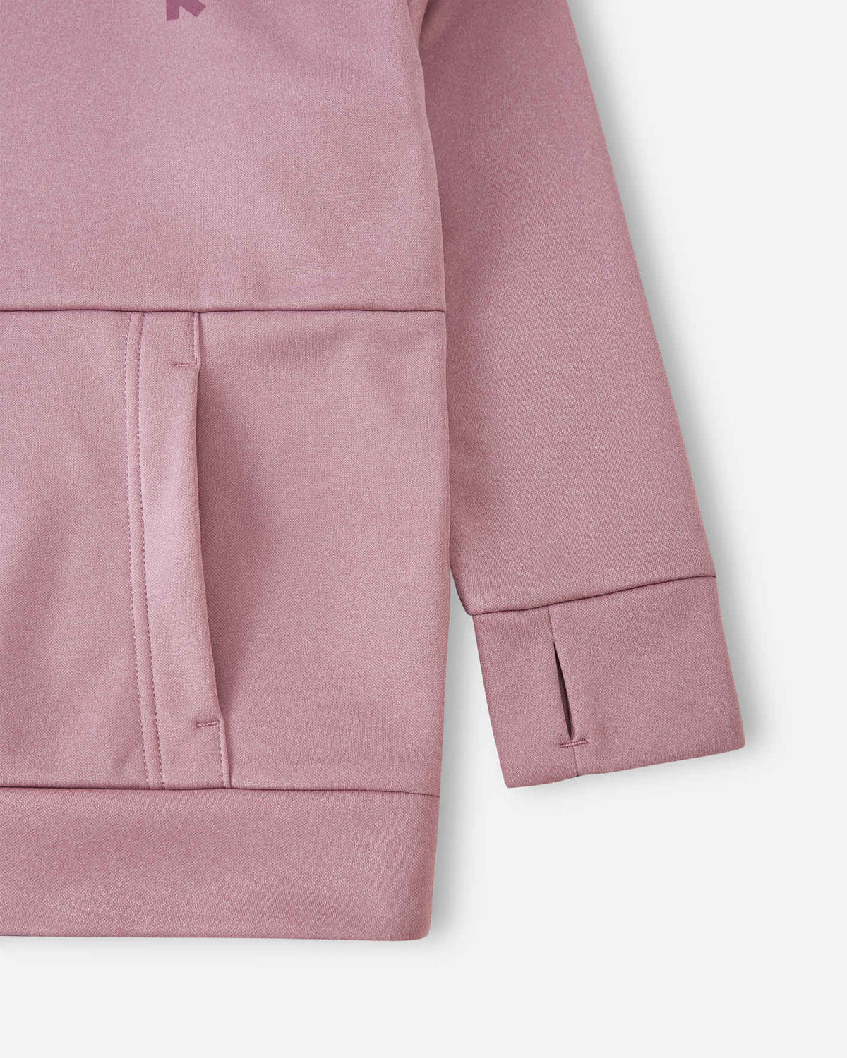 Sweat à capuche en polaire Reima Reilu pour enfants – Gris rose