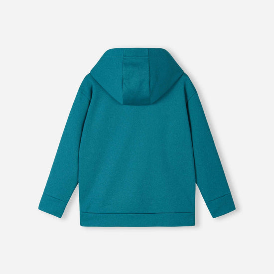 Sweat à capuche en polaire Reima Reilu pour enfants – Bleu aquatique