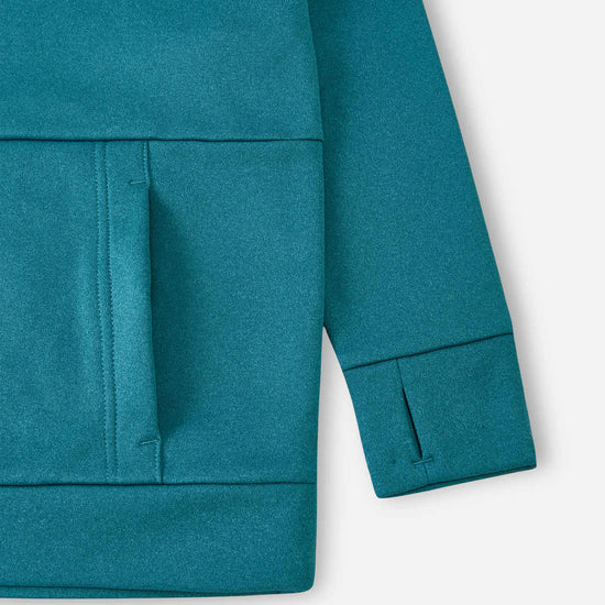Sweat à capuche en polaire Reima Reilu pour enfants – Bleu aquatique