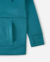 Sweat à capuche en polaire Reima Reilu pour enfants – Bleu aquatique