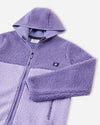 Giacca in pile Teddy Reima Muhkea per bambini, colore Misty Violet – Dettagli prodotto