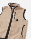 Reima Tupas fleecevest voor kinderen, Earthy Beige – zijaanzicht