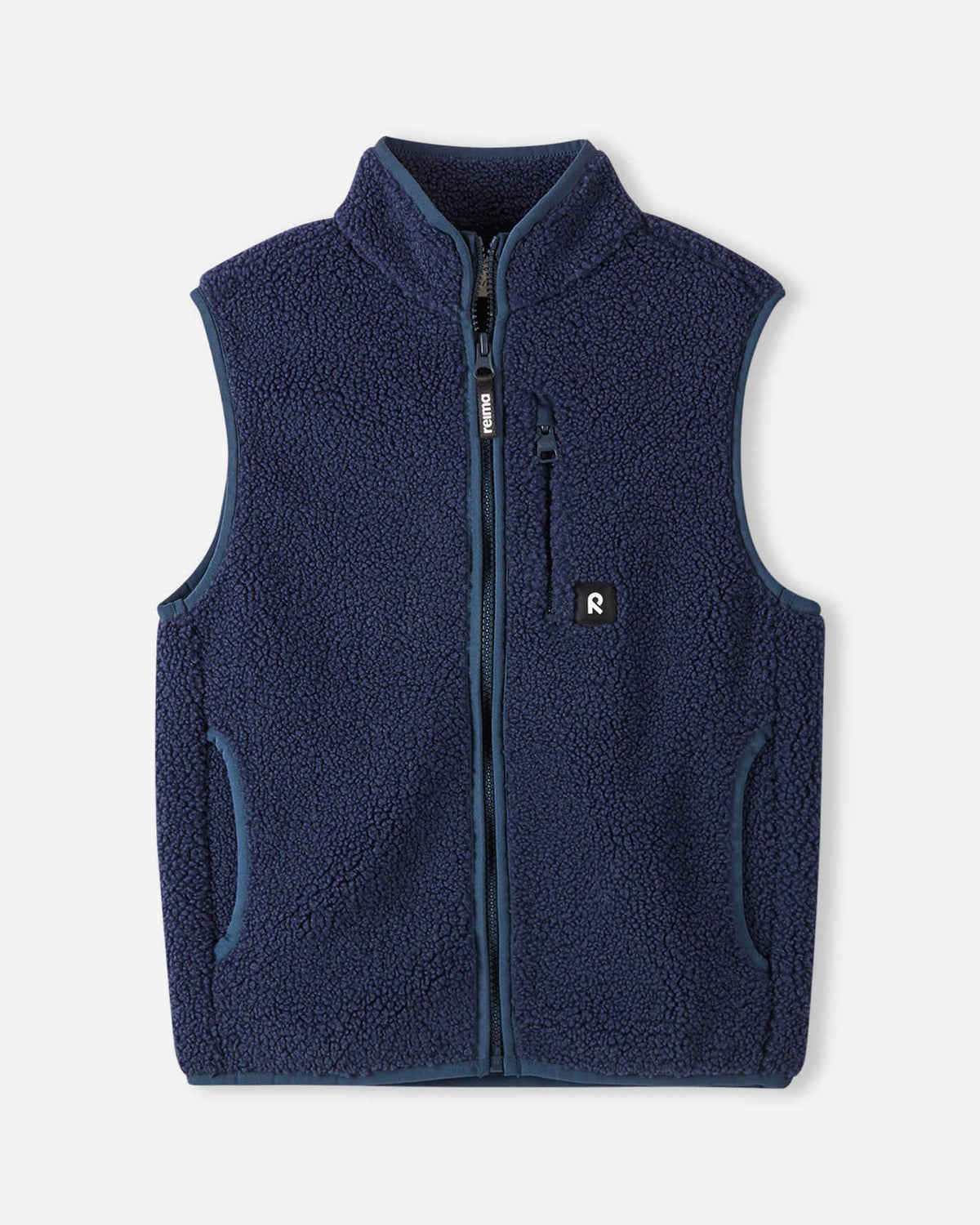 Reima Tupa fleecevest voor kinderen, marineblauw – vooraanzicht
