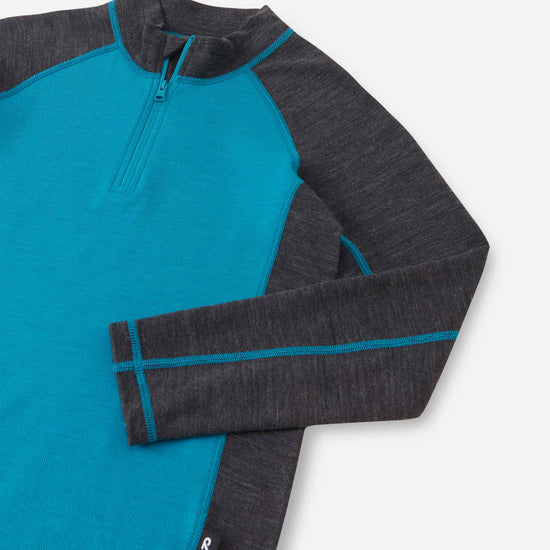 Reima Viihdyn merinowollen jas voor kinderen – Aquatic Blue