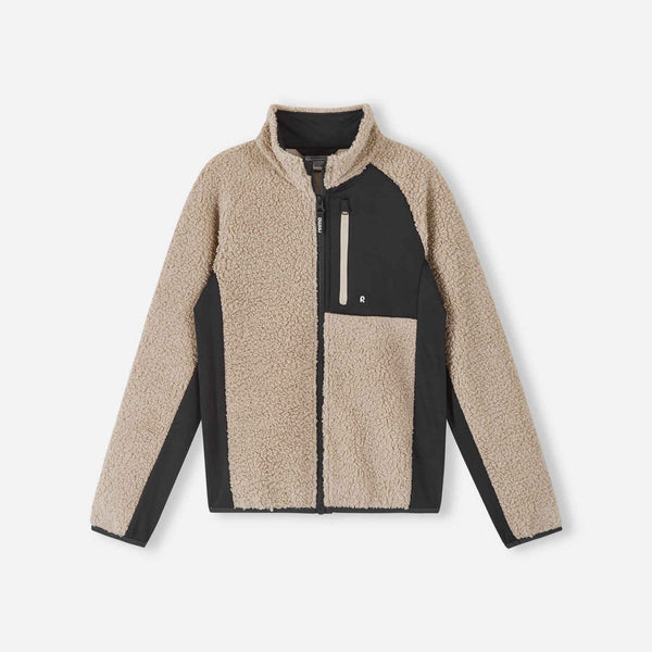 Chaqueta de felpa Reima Puhku para niños – Beige tierra