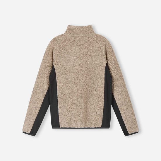 Veste en polaire Teddy Reima Puhku pour enfants – Beige terreux