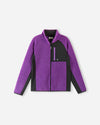 Veste en polaire Teddy Reima Puhku pour enfants – Plum Purple