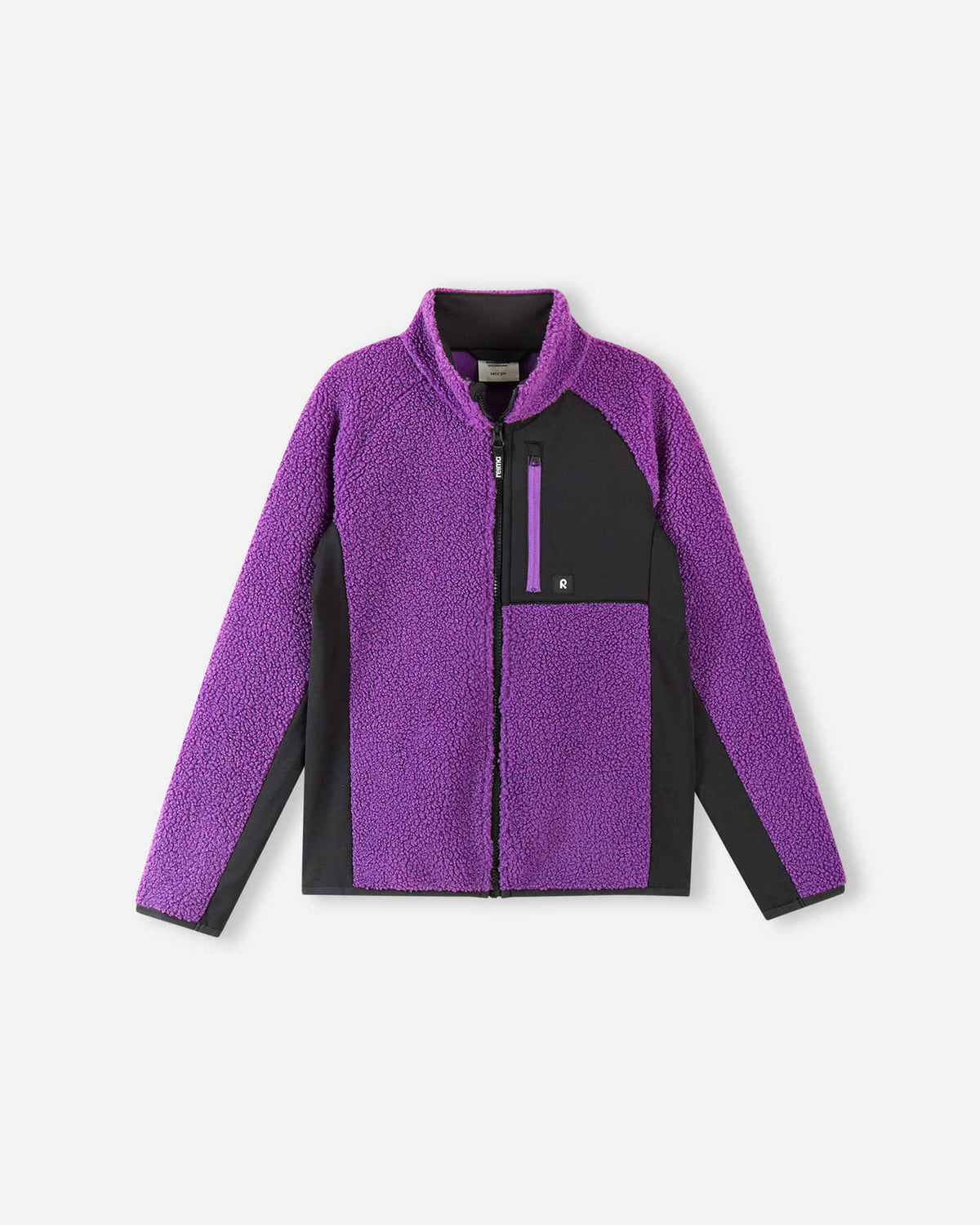 Veste en polaire Teddy Reima Puhku pour enfants – Plum Purple