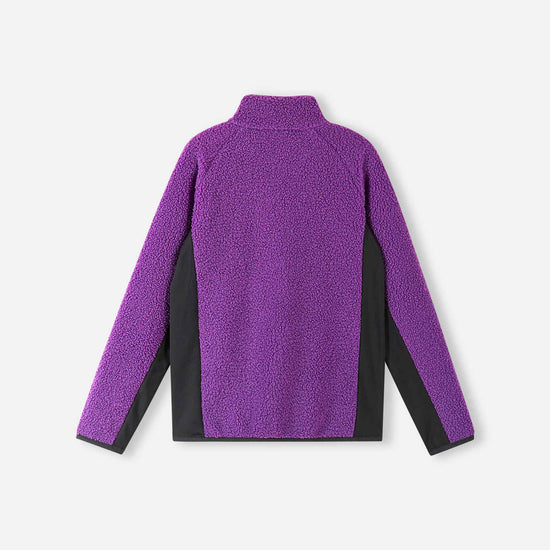 Veste en polaire Teddy Reima Puhku pour enfants – Plum Purple