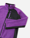 Veste en polaire Teddy Reima Puhku pour enfants – Plum Purple