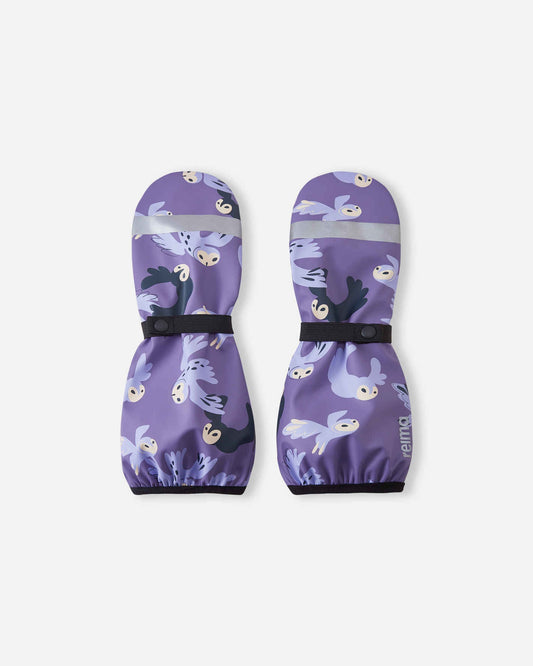 Reima Puro Rain Mittens for Kids, Misty Violet – Front View of Product Shot