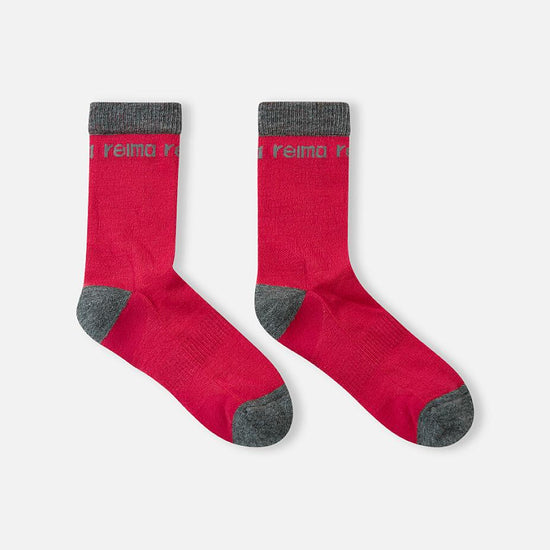 Reima Saapas Wool Socks for Kids, Reima Red – Product Shot Page