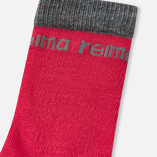 Reima Saapas Wool Socks for Kids, Reima Red – Material Details: Cuff