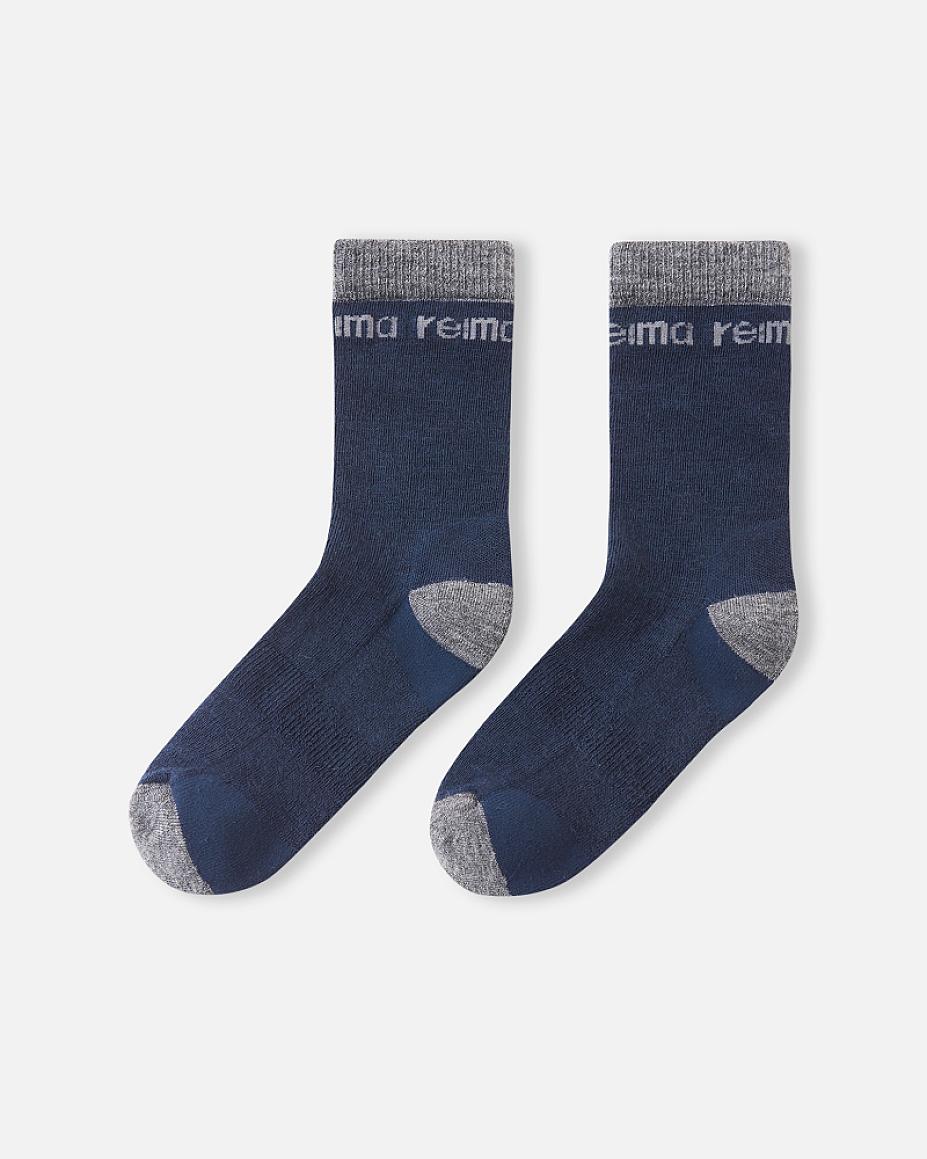 Reima Saapas Wool Socks for Kids, Navy – Packshot (Pair)