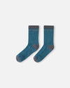 Reima Saapas Wool Socks for Kids, Dark Teal – Packshot (Pair)
