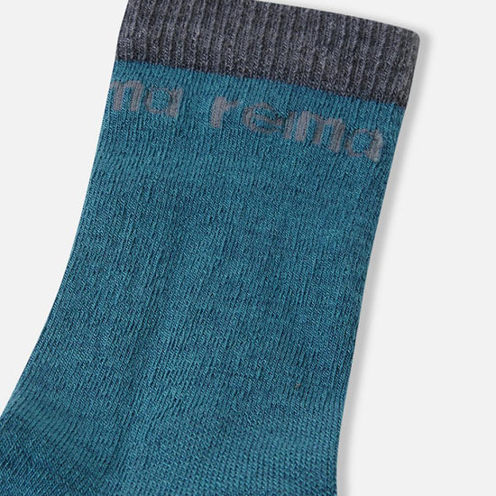 Reima Saapas Wool Socks for Kids, Dark Teal – Material Details