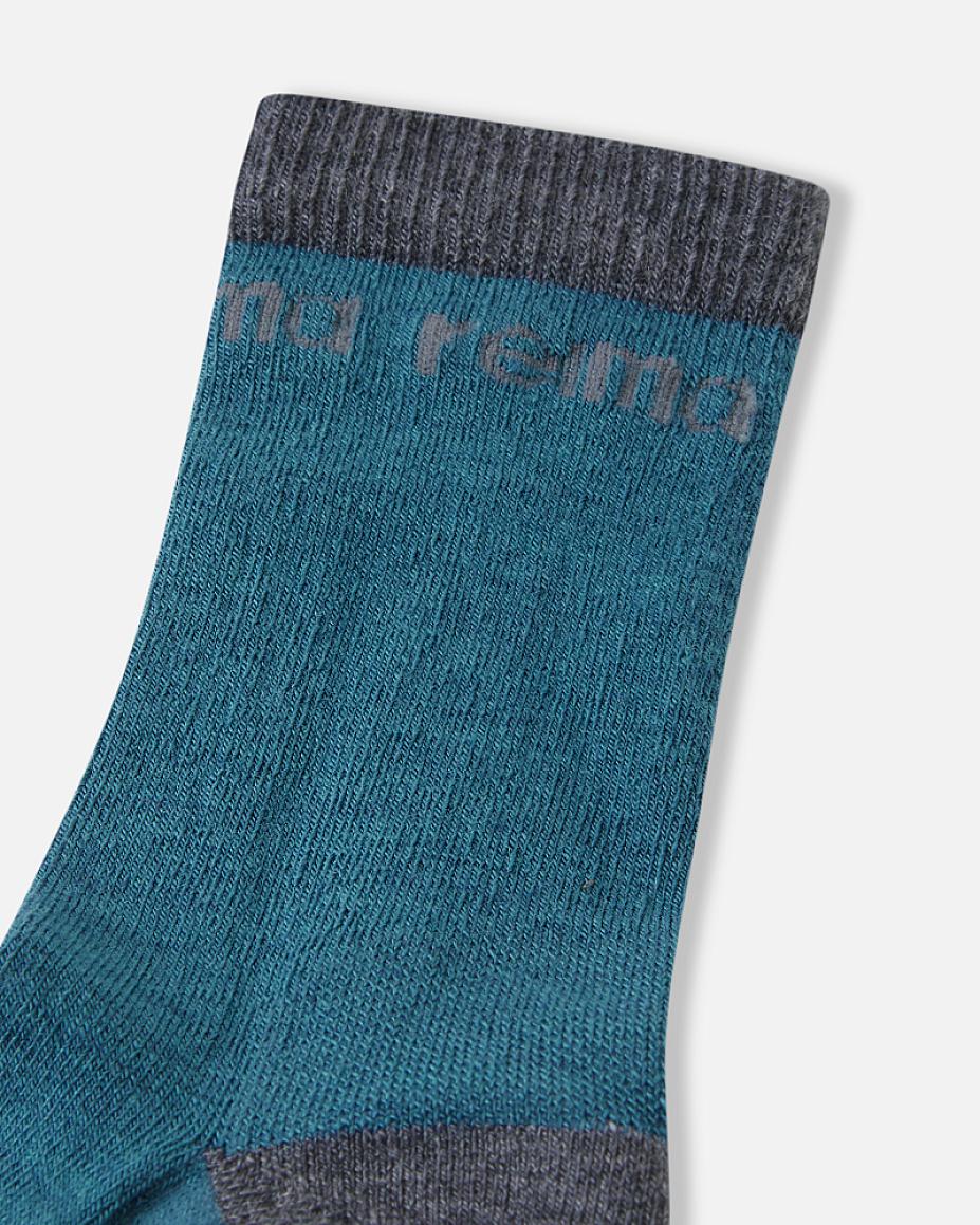 Reima Saapas Wool Socks for Kids, Dark Teal – Material Details
