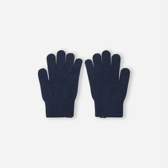 Reima Sormin merino-vingerhandschoenen voor kinderen, navy – Packshot achterkant