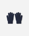 Reima Sormin merino-vingerhandschoenen voor kinderen, navy – Packshot achterkant
