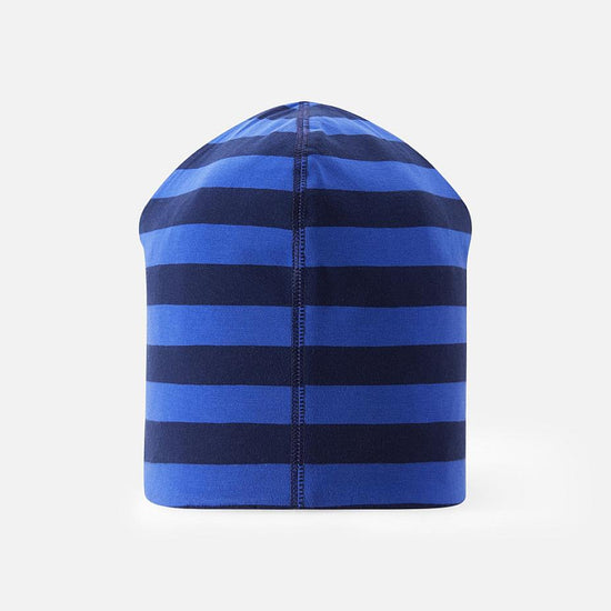 Gorro reversible Reima Tanssi para niños – Azul marino – Foto de producto (vista trasera)