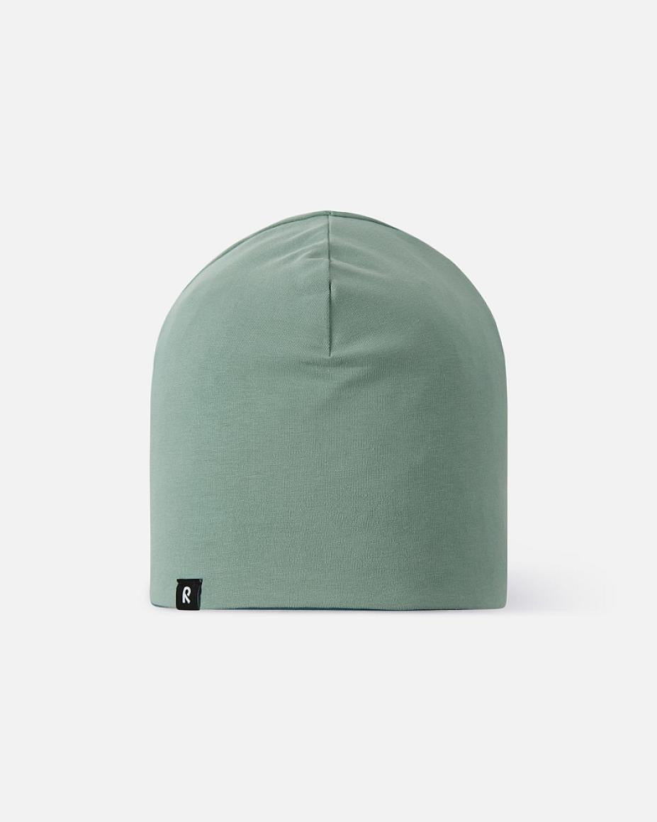 Gorro reversible Reima Tanssi para niños – Stone Green – Foto de producto: lado reversible
