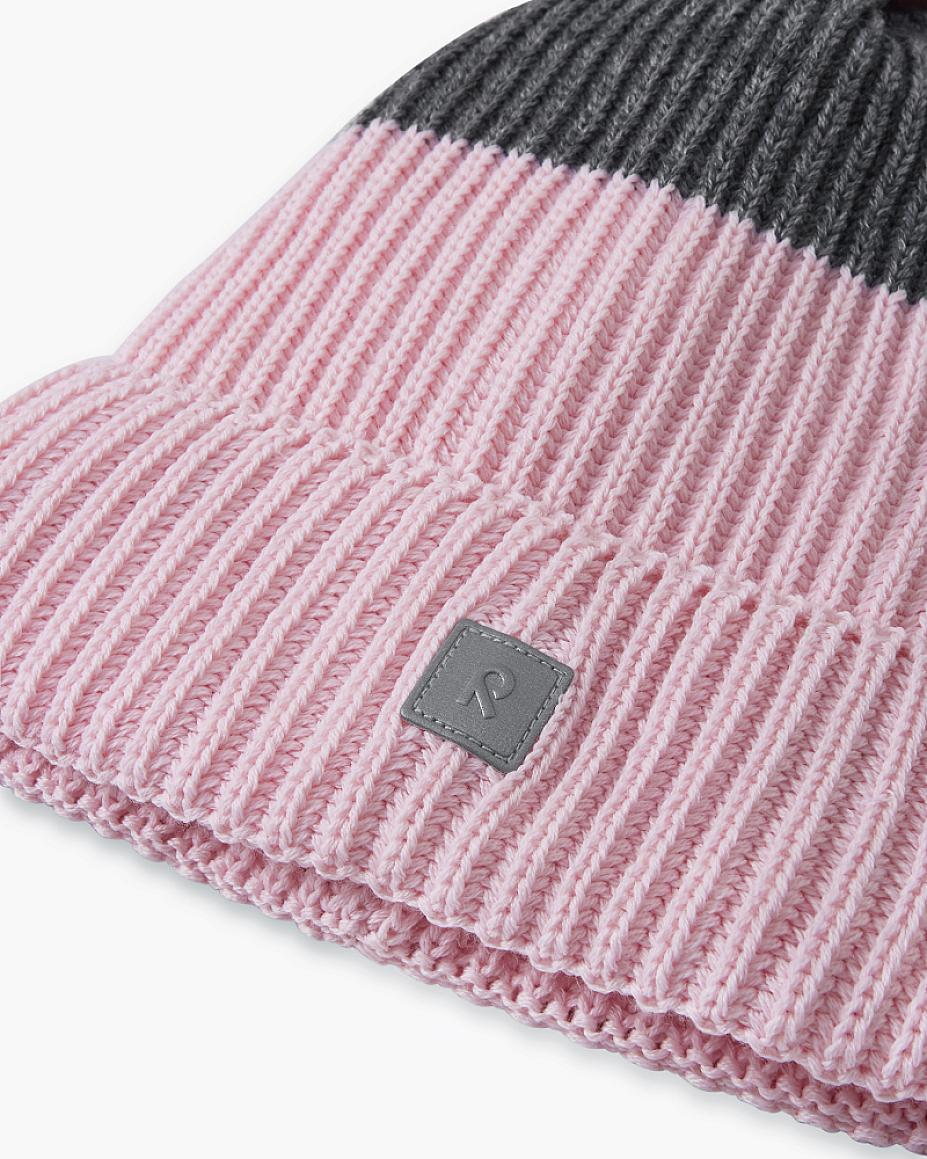 Reima Pilke reflektierende Wollmix-Beanie in Pale Rose – Ansicht 4