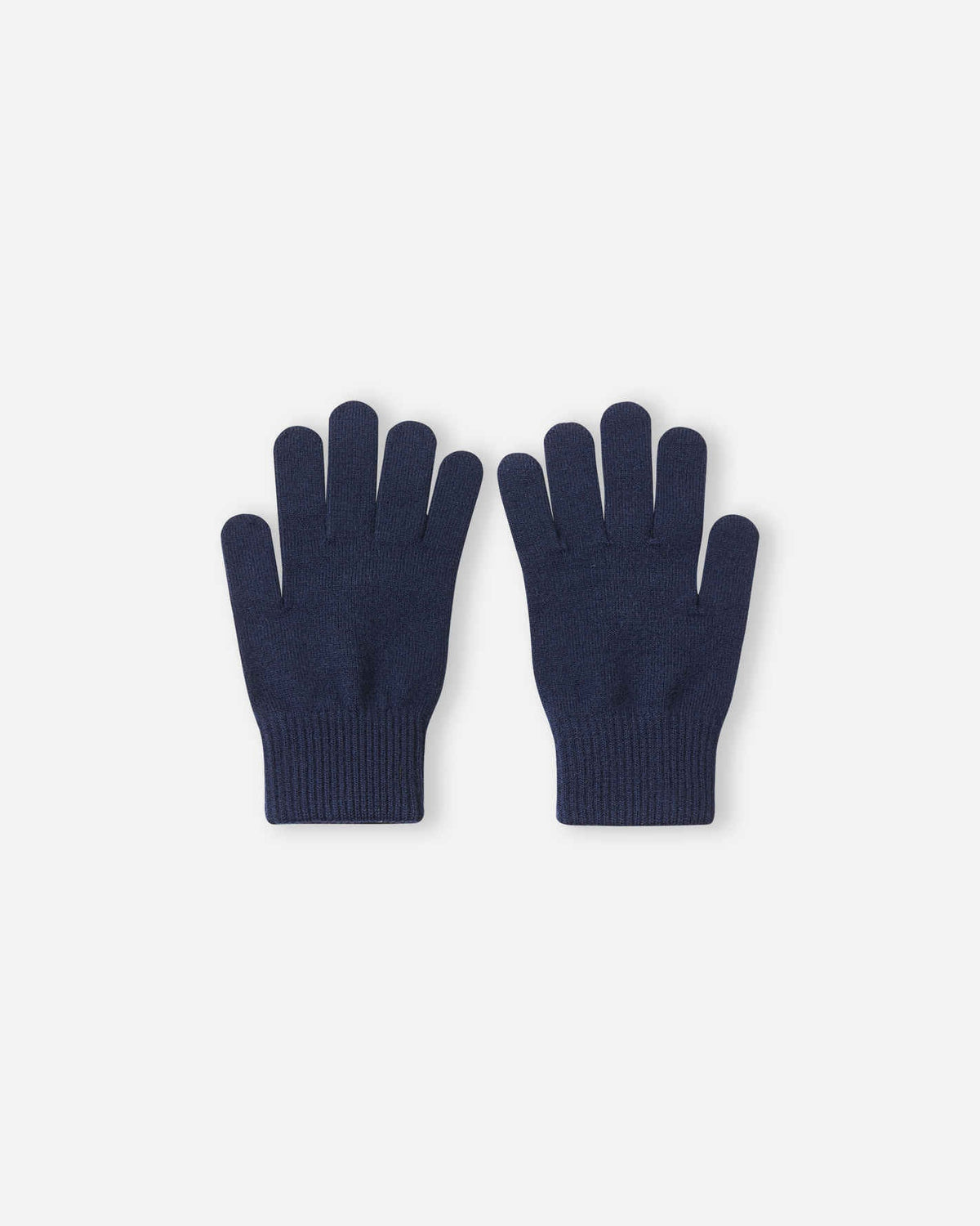 Guanti lavorati a maglia Reima Vipatus per bambini, blu navy – Foto del retro della confezione