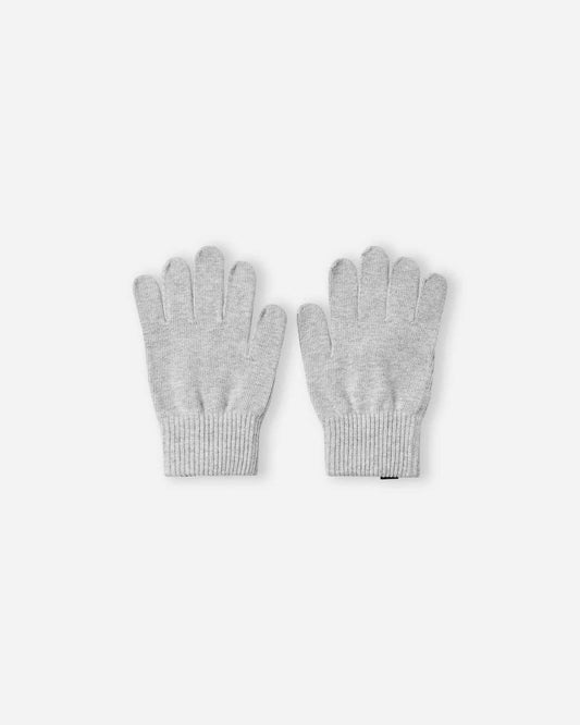Guantes de punto Reima Vipatus para niños, gris jaspeado – Foto del producto (parte delantera)