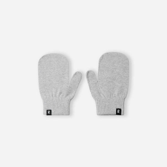 Muffole in maglia Reima Vantus per bambini, grigio melange – Foto del prodotto (lato anteriore)