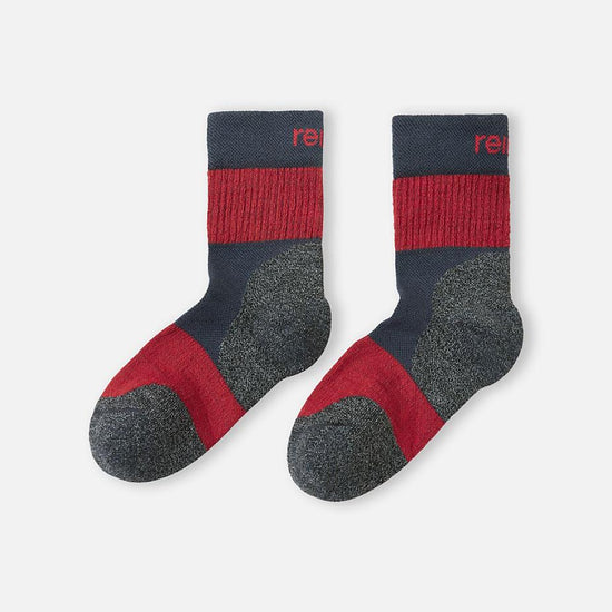 Reima Patikka Wool Socks for Kids, Reima Red – Packshot (Pair)