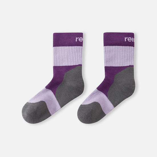 Reima Patikka Wool Socks for Kids, Blooming Lilac – Packshot (Pair)