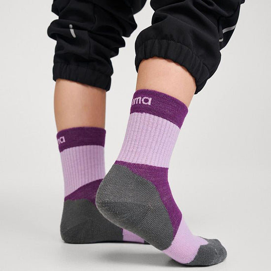 Reima Patikka Wool Socks for Kids, Blooming Lilac – Product Shot Page