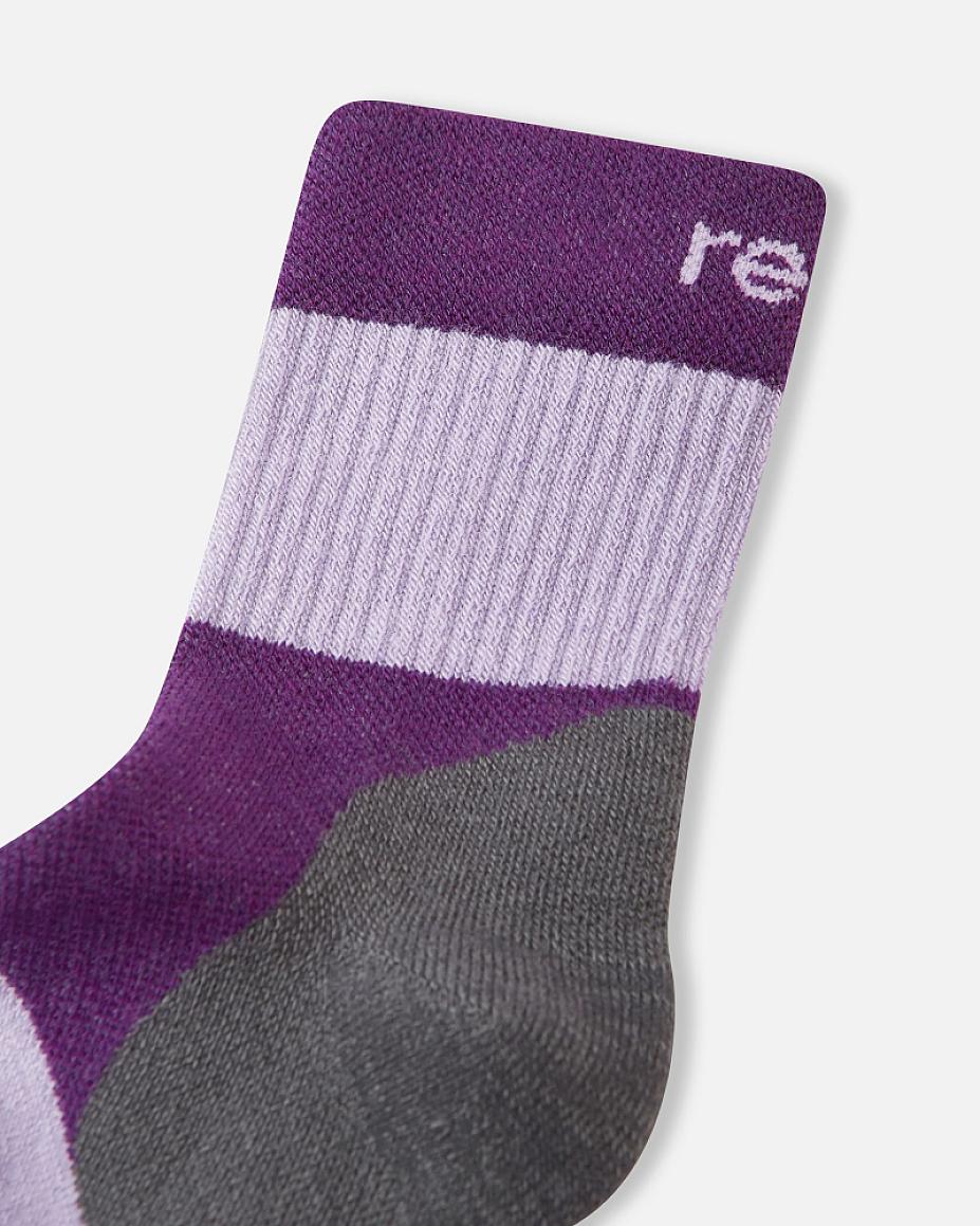 Reima Patikka Wool Socks for Kids, Blooming Lilac – Material Details