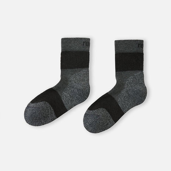 Reima Patikka Wool Socks for Kids, Melange Gray – Packshot (Pair)