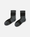 Reima Patikka Wool Socks for Kids, Melange Gray – Packshot (Pair)