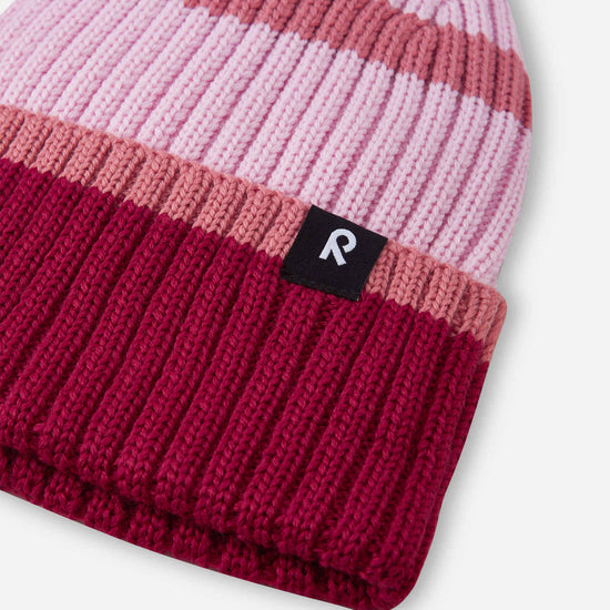 Reima Vilpas Merino-Blend Beanie for Kids – Rose Blush – Product Shot 3