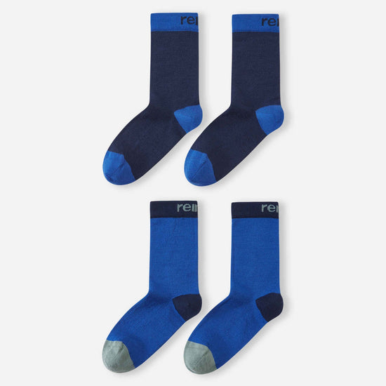Calzini di lana Reima Parit per bambini, confezione da 2, blu navy – Foto del prodotto 1