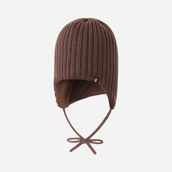 Reima Myssytys Merino-Beanie in Umber Brown – Vorderansicht