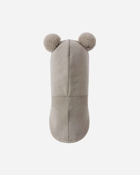 Reima Vekkuli Children's Beanie, Earthy Beige – Back View of Product Shot