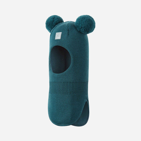 Reima Vekkuli muts voor kinderen, donkerblauwgroen – Packshot voorkant