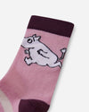 Reima Moomin Randig wollen sokken voor kinderen, grijs-roze – Packshot 2