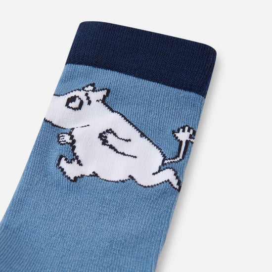 Reima Moomin Randig wollen kindersokken Blue Ocean – Packshot 2