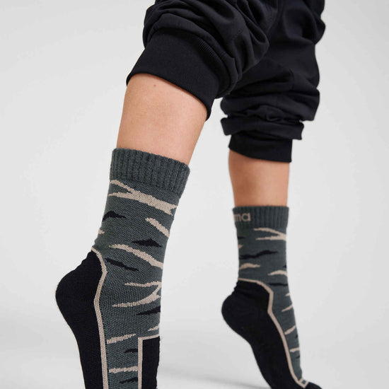 Calzini da trekking Reima Kuivilla per bambini, modello Soft Black – Foto in studio 1