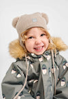 Gorro de merino Reima Kumpi para niños pequeños – Beige tierra