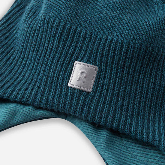 Gorro de merino Reima Kumpi para niños pequeños – Verde azulado oscuro