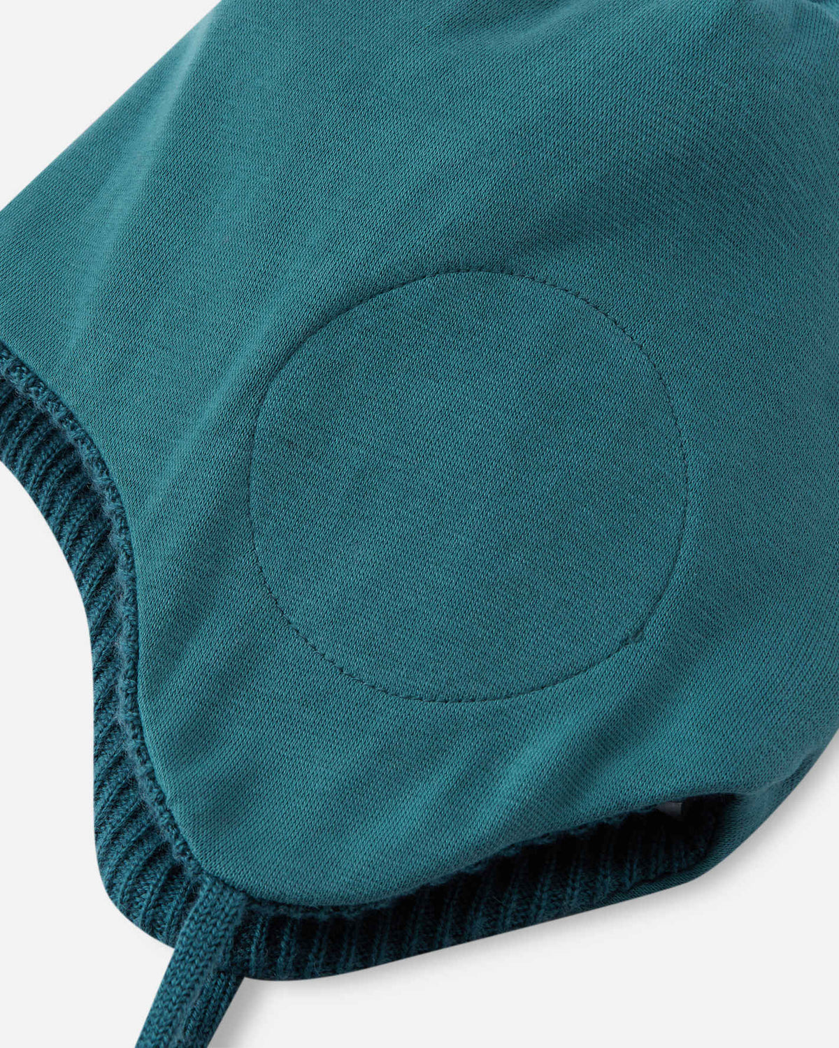 Gorro de merino Reima Kumpi para niños pequeños – Verde azulado oscuro